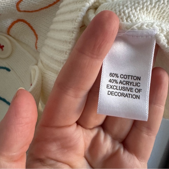 Kerri Rosenthal XOKR Hearts Embroidered Cardigan S $225 - Picture 7 of 9